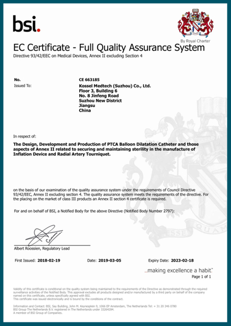 QUALITY ASSURANCE of kossel